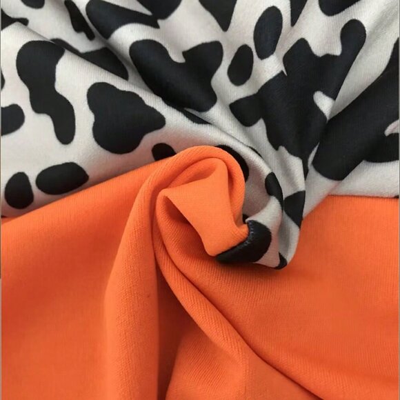 Black Casual Women's Leopard Print Top and Pants Set - Picture 4 of 5